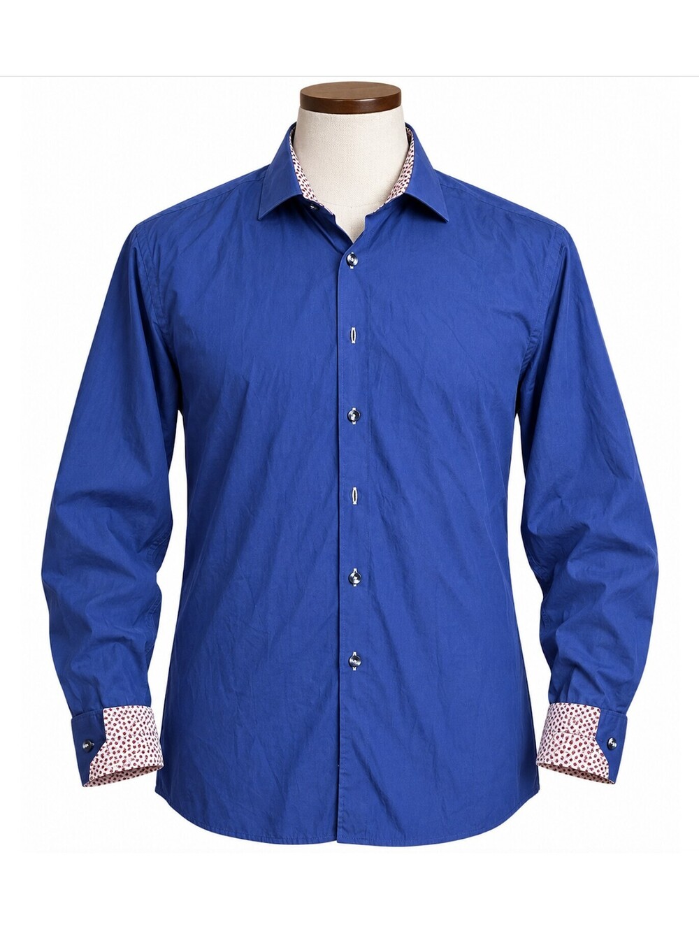 Arrow Men's Long Sleeve Button-Up Shirt Blue with PatternedC